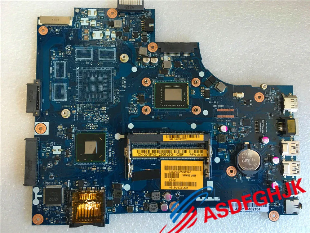 

Original FOR Dell Inspiron 3521 5521 Laptop Motherboard CN-0DNFV5 i3-2375M CPU VAW00 LA-9104P Full TESED OK