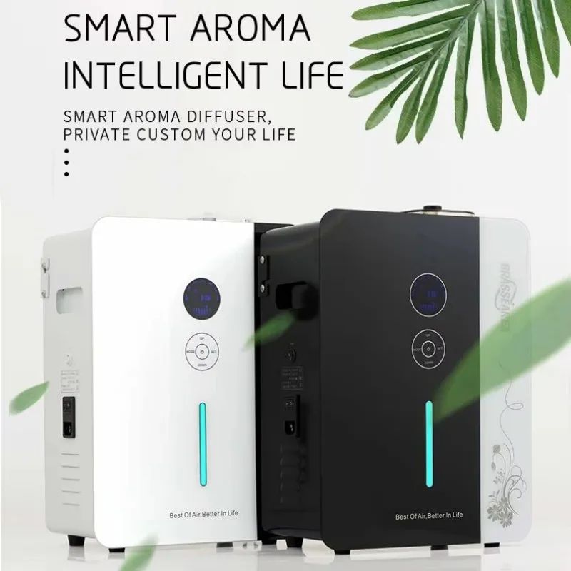 Große Fläche Elektrische Ganze Schwarz Ätherisches Öl Aroma Diffusor Maschine Hotel APP Steuerung HVAC Duft Diffusor