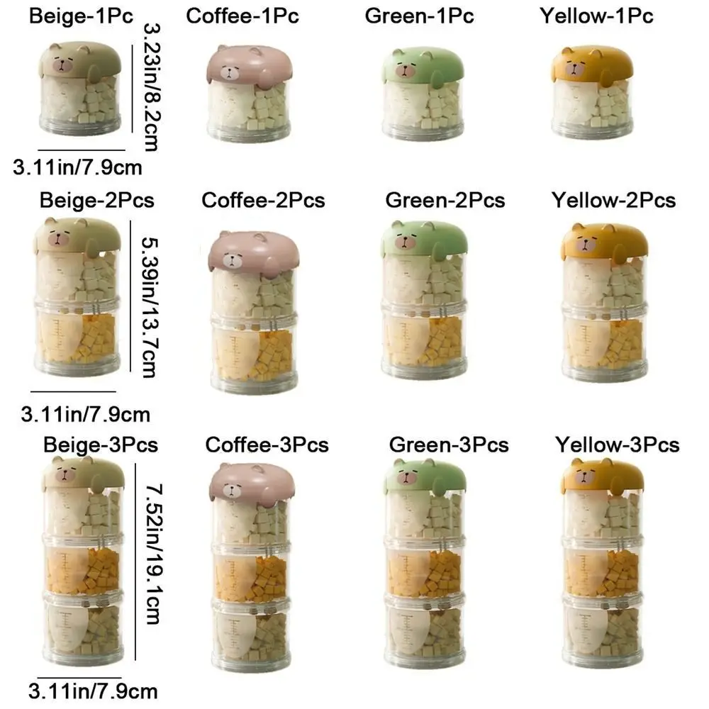 Convenient Plastic Multi-Layer Cat Food Box Sealed Cute Dog Snacks Storage Box Moisture-Proof Pet Food Packing Box Dog Walking