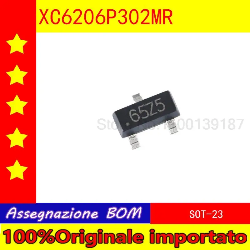 10pcs/lot XC6206P302MR SOT - 23 3 v / 500 ma low dropout linear regulators 