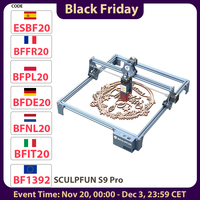 Sculpfun S9 Pro 10W Laser Engraver, 0.06mm High Precision, 15mm Wood Cutting, Support Lasergrbl/Lightburn, 400*410mm