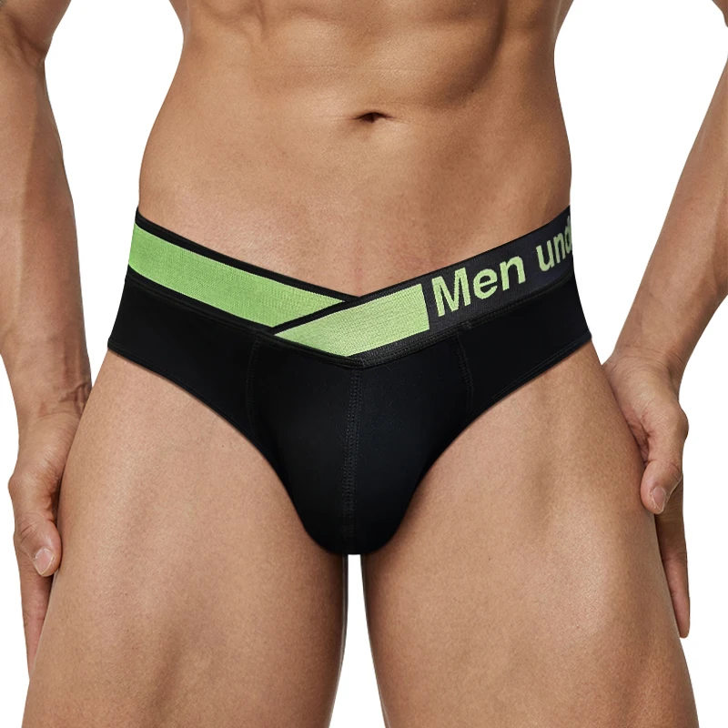 Grün V Gürtel Sexy Laser Gradienten Modal Männer Schriftsätze der Herren Sexy Unterwäsche Tangas Sexis De Hombre Ropa Interior Hombre