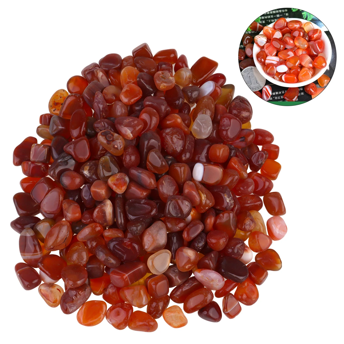 

1 Pack 500G Aquarium Stones Fish Tank Decorative Rocks Gravel For Freshwater Saltwater Pond Aquatic Landscape Ornament