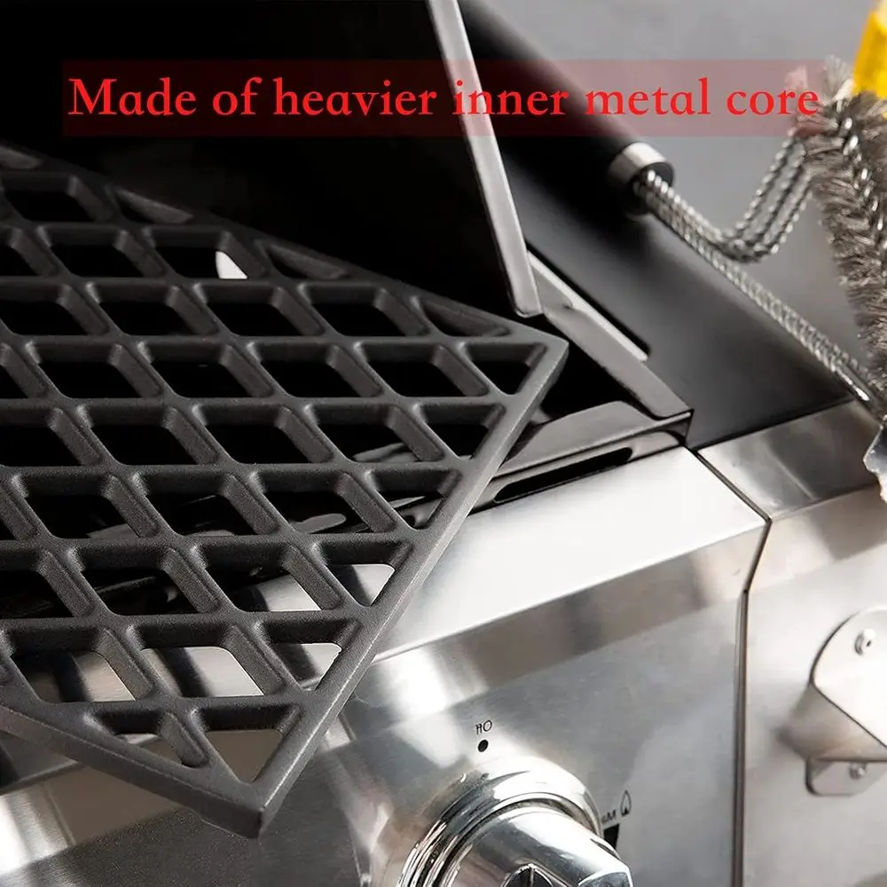 قطع غيار شواية الحبيبات - شبكات الطبخ من الحديد الزهر لـ Pro 780 و885، شبكات شواء مكونة من 3 قطع #6