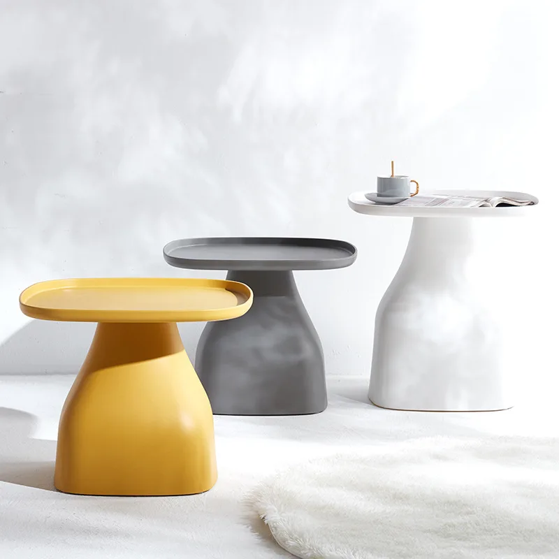 Combination coffee table square small apartment Nordic household plastic living room round  low side