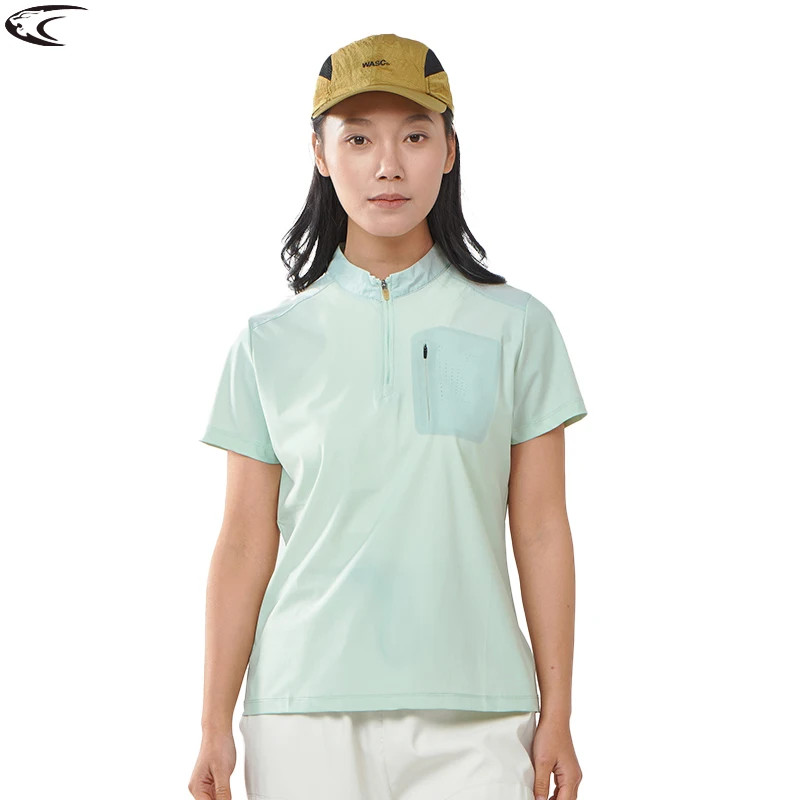 LNGXO Women Cool T-Shirt Trekking Mountaineering Hiking Climbing Short Sleeved T-Shirt Quick Dry Stretch Sport Short Sleeve Tee