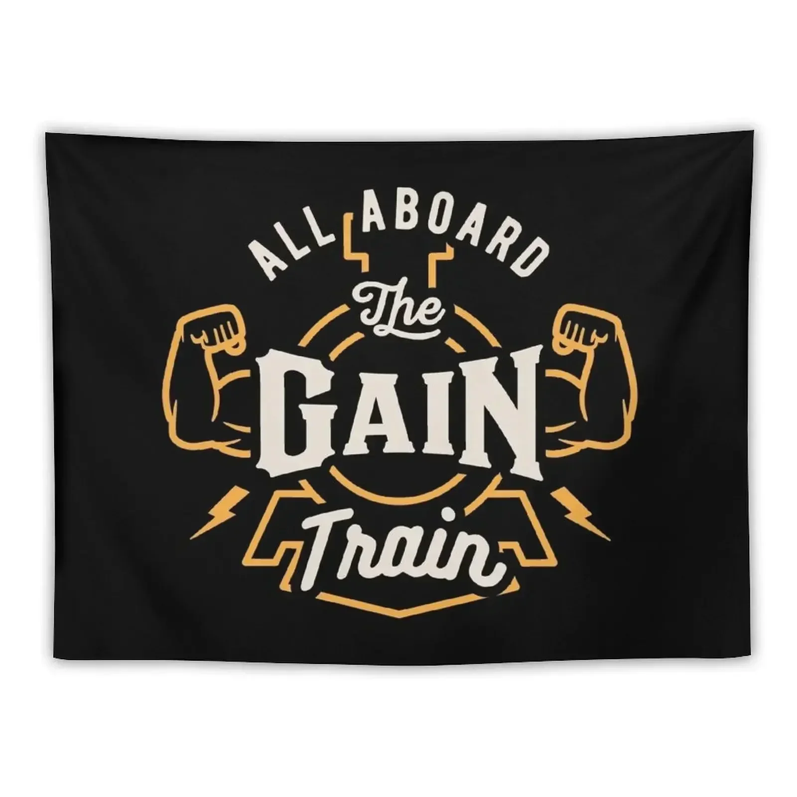 All Aboard The Gain Train Tapestry Room Decor Korean Style Outdoor Decor Tapestry