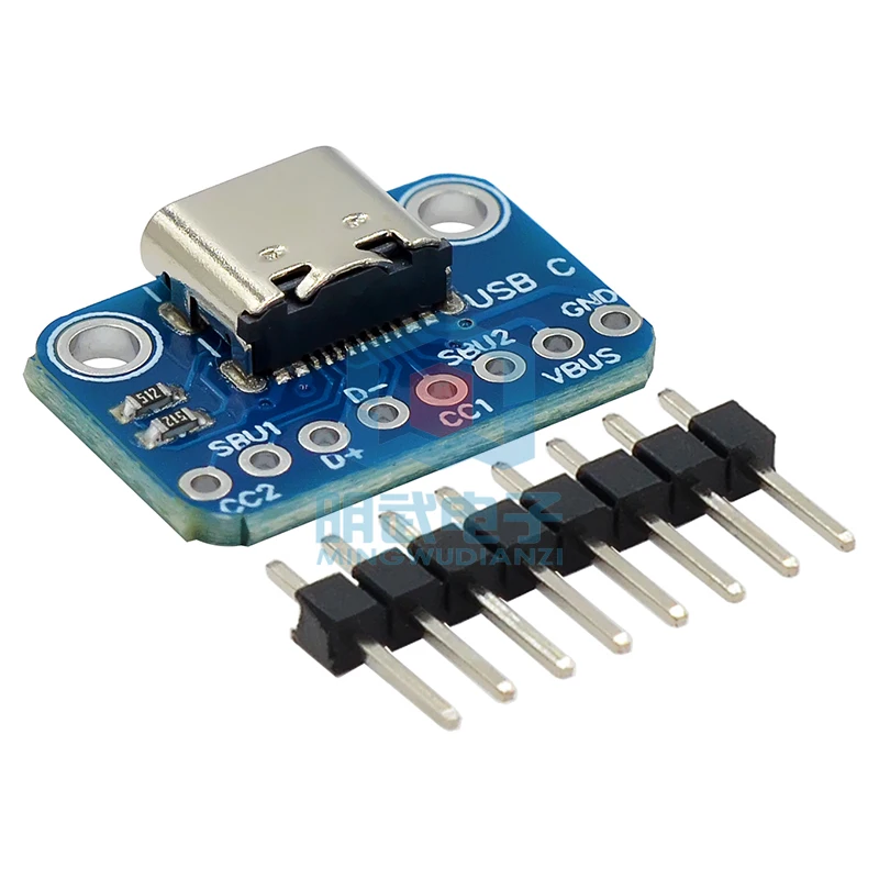 TYPE-C Usb Transfer Pin Dip Female Seat B-Type Adapter Board Gelaste Vrouwelijke Kop Typec Stuur Pin Header