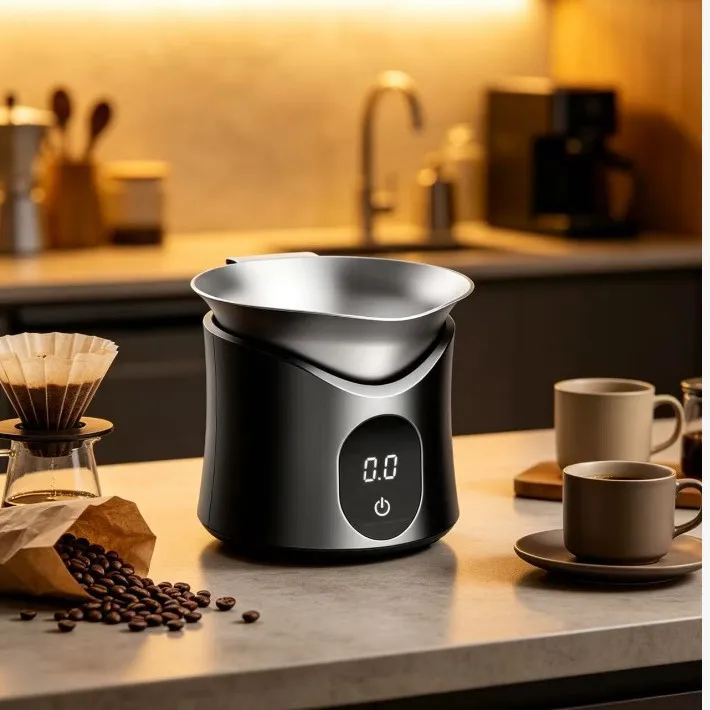 Coffee Cup Electronic Scale with Scale Bean Weighing Cup Hand Brewing Italian Coffee Scale Powder Drop Device