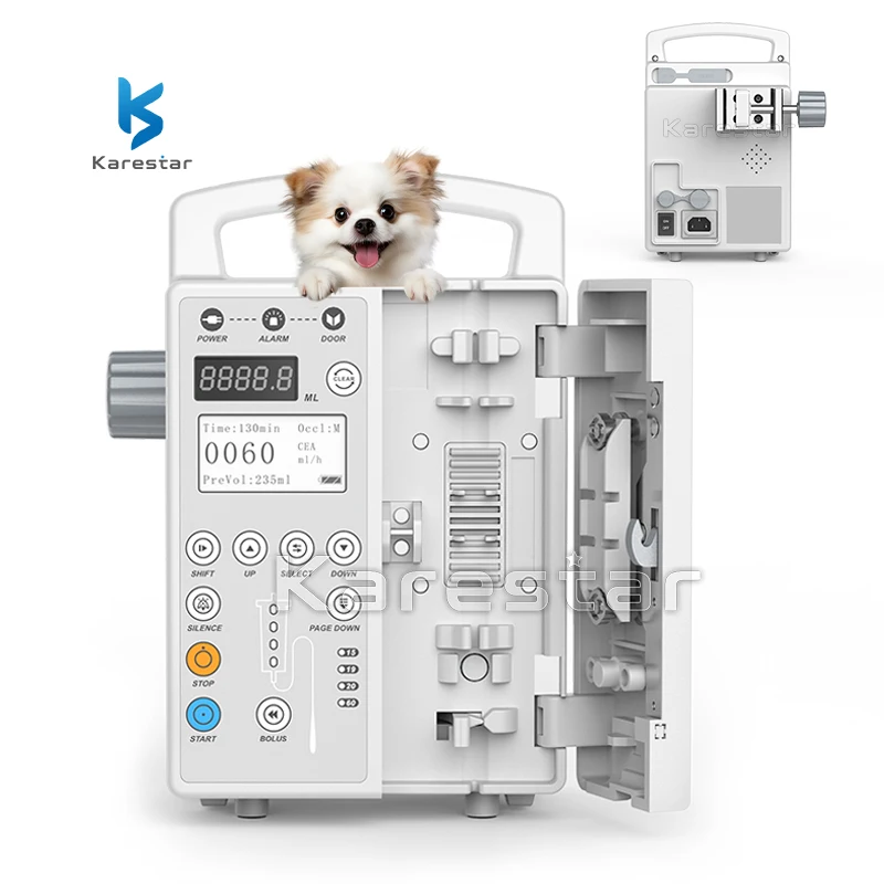 

Veterinary Medical Infusion Pump Portable Automatic Volumetric IV Fluid Syringe Infusion Pump For Sale