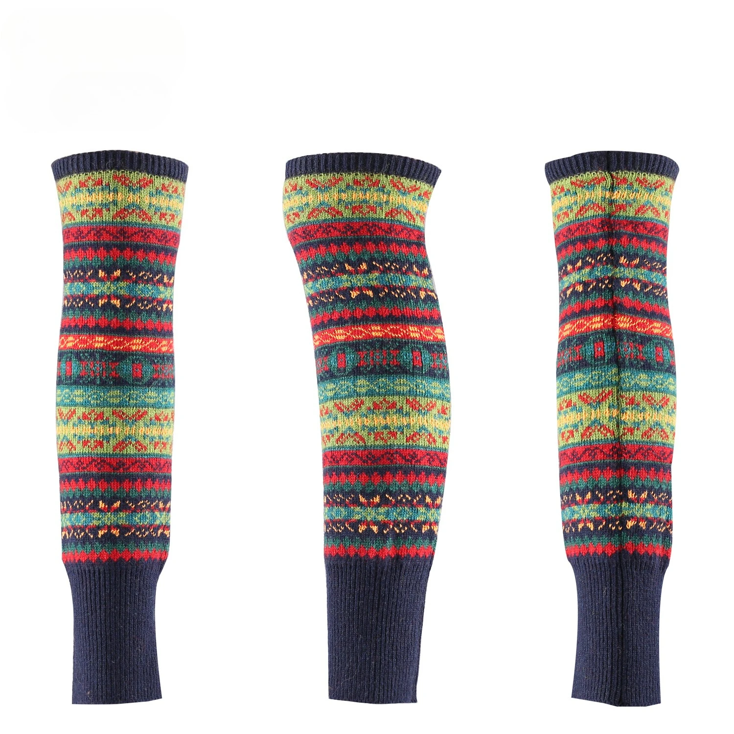 New Bohemian Cable Knit Leg Warmers Slouchy Boot Socks | Extra Thick Thermal Knee High Socks for Winter Yoga Ballet Dance