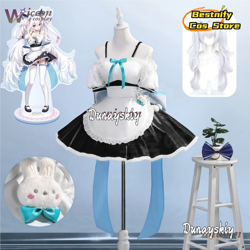 

Game Azur Lane USS Laffey Cosplay Costume Maid Dress Lolita Dress Laffey Cosplay Wig Women Girls Halloween Bestnify Cos@Roleplay
