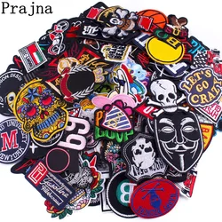 10/20 pezzi distintivi Punk misti casuali Patch ricamate con fascia Rock sui vestiti toppa Biker teschio fai da te ferro sulle toppe per abbigliamento