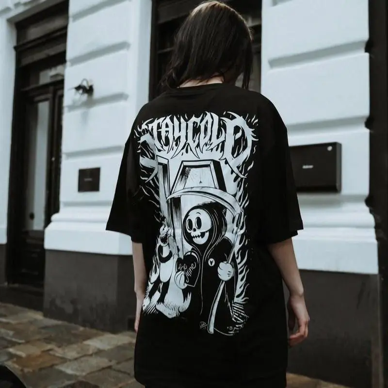 2026 Hit Hip-hop 2D Digital Print Loose Trendy Sub-brand Short-sleeved Casual Shirt