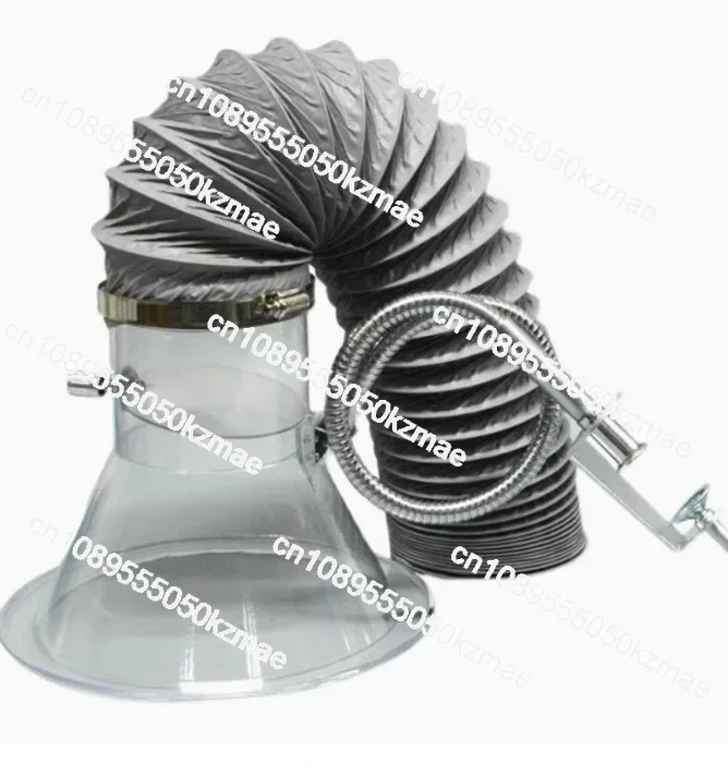 Suitable for bell mouth smoking hood, transparent smoke exhaust support fan