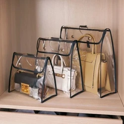 1/3PCS Multi-purpose Dust Bag Hanging Transparent Bag Organiser Wardrobe Dustproof Leather Bag Storage Bag