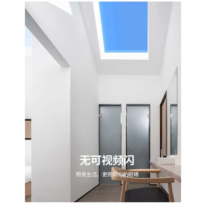 Recessed Smart LED Skylight Ceiling Panel Light Acrylic Natural Blue Sky Effect Kitchen Bathroom Entryway Home Decor Novelty New view 6