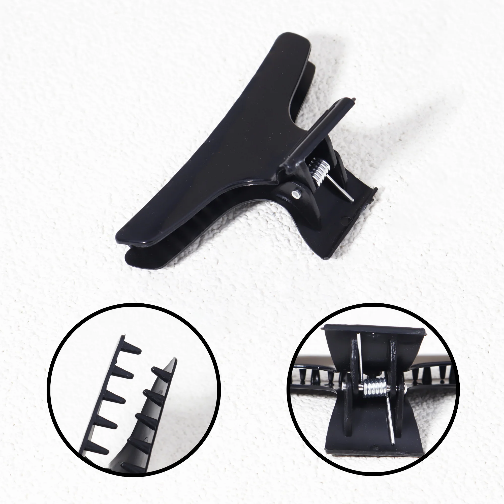 مجموعة مكونة من 12 قطعة من مشابك شعر الفراشة السوداء، وإكسسوارات على شكل مشبك الفراشة، وشكل ربطة عنق بسيط، خاصة للشعر المستعار الحقيقي