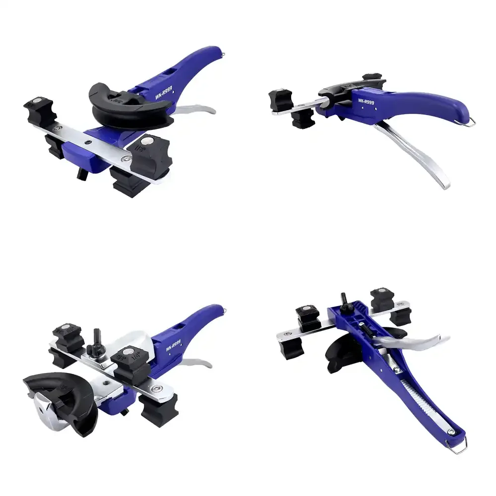 Kit de Herramientas Manuales para Doblar Tubos WK-R999, Dobladora de Tubos de 90 Grados para Sistema de Doblado Inverso