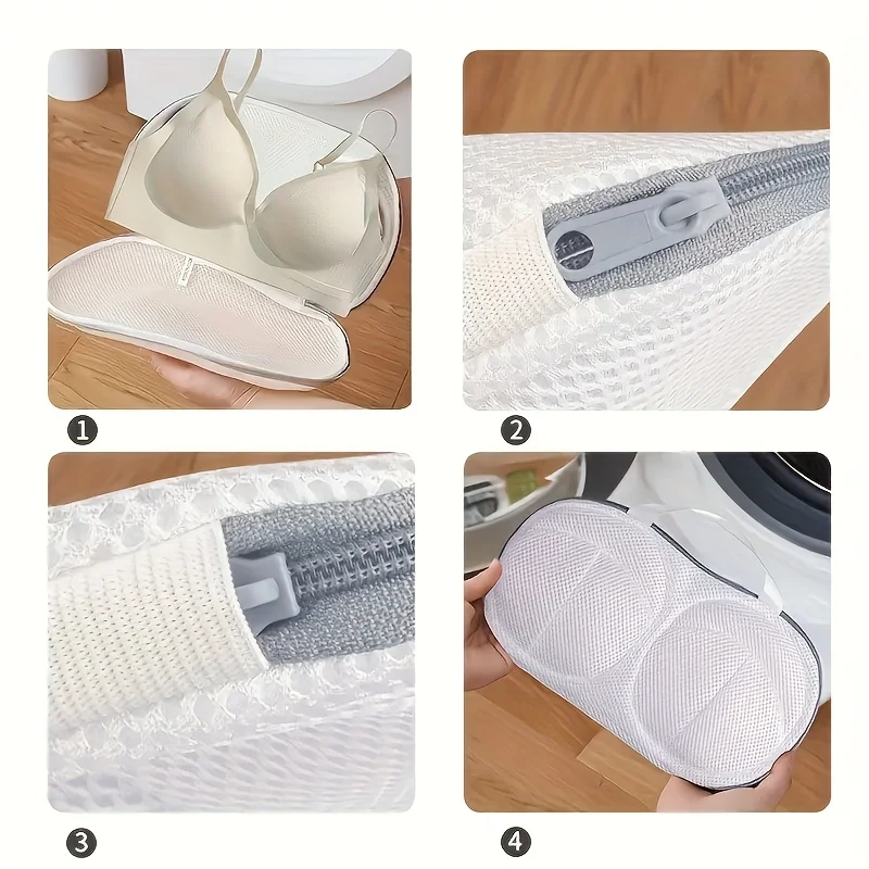 1/3 Stück Waschmaschinen-Netzbeutel für BHs und Unterwäsche, Anti-Verformungs-Wäschesack, Haushalts-Unterwäsche-Aufbewahrungsbeutel – Detail 2
