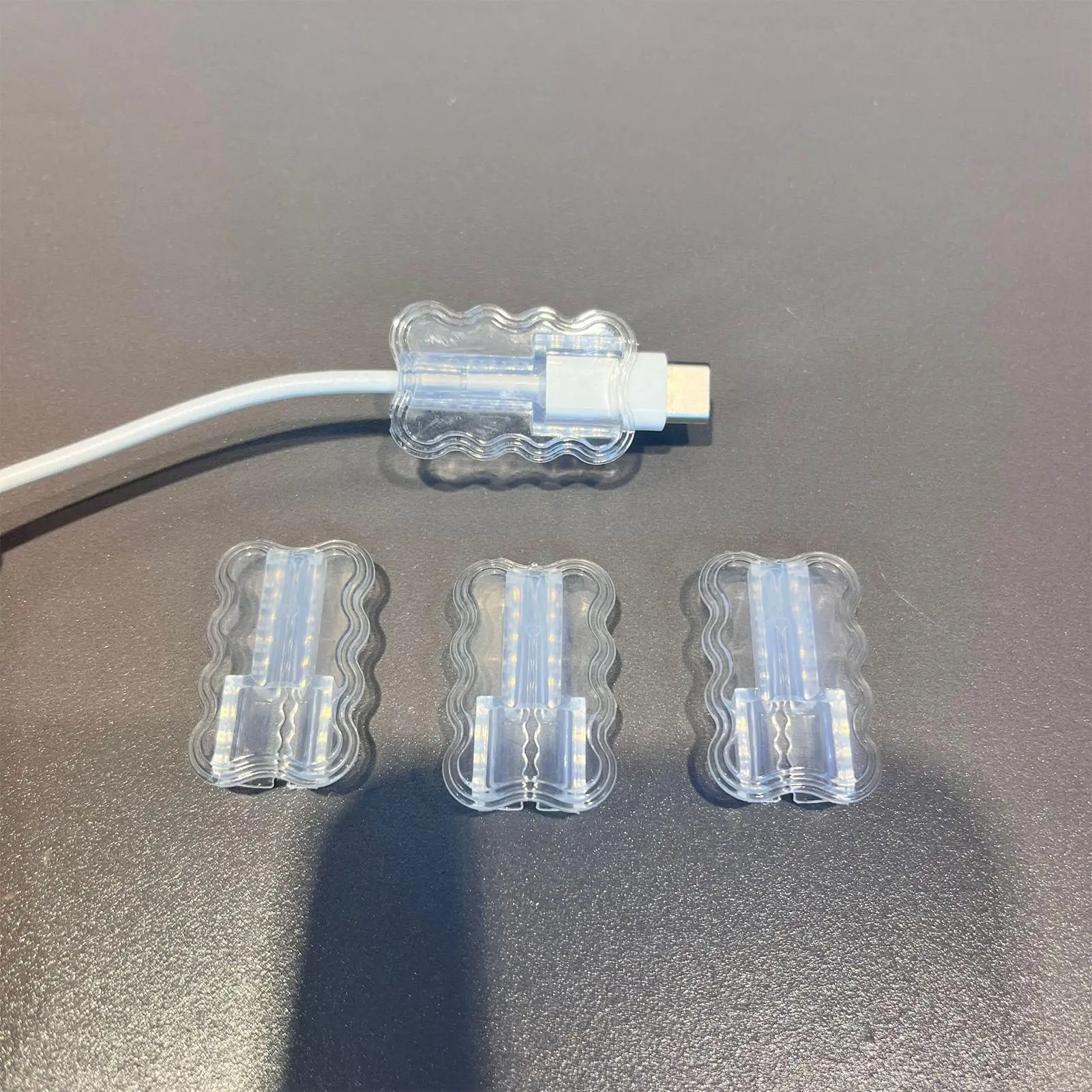 10pcs Charging Cord Protector Anti-Bend Data Cable Cover Transparent Charger Protector For Women Men Mobile Earphone