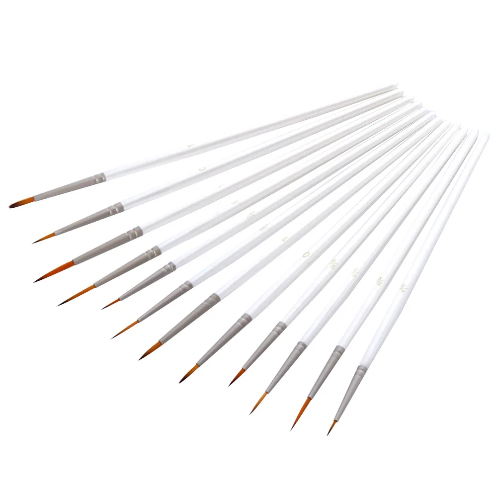 

12 PCS Watercolor Brush Set Paintbrush Nail Art Brushes Painting Supplies Suite