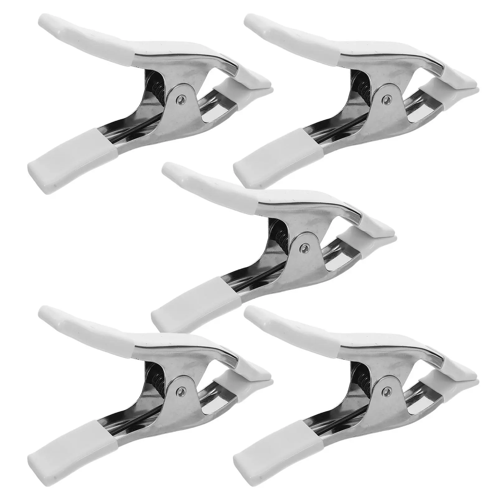 5Pcs Heavy Duty Metal Spring Clamps 6 Inch Photography Backdrop Clips for Background Stand Stable PVC Cloth Holder