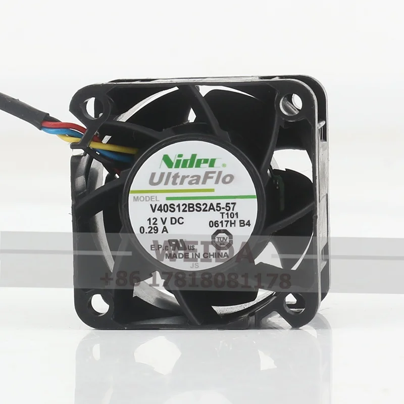 

Original Nidec V40S12BS2A5-57 4028 12V 0.29A 4-wire PWM low-noise 4CM double-ball bearing cooling fan