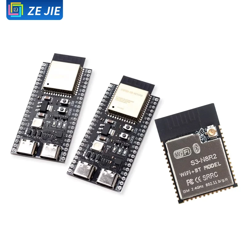 ESP32-S3 Core Development Board, Xiaozhi AI WiFi & Bluetooth Module, DevKitC-1, N8R2 / N16R8