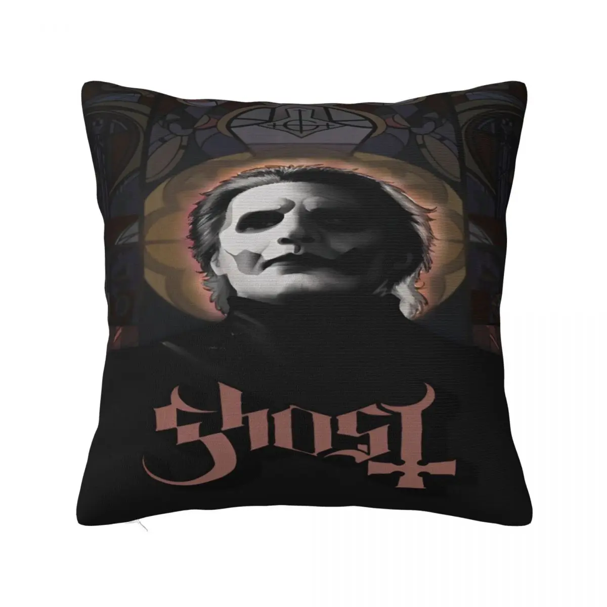 Home Decor Ghost Band Rock Metal Music Pillowcase Stuff Pillow Cover Zippered Multiple Sizes