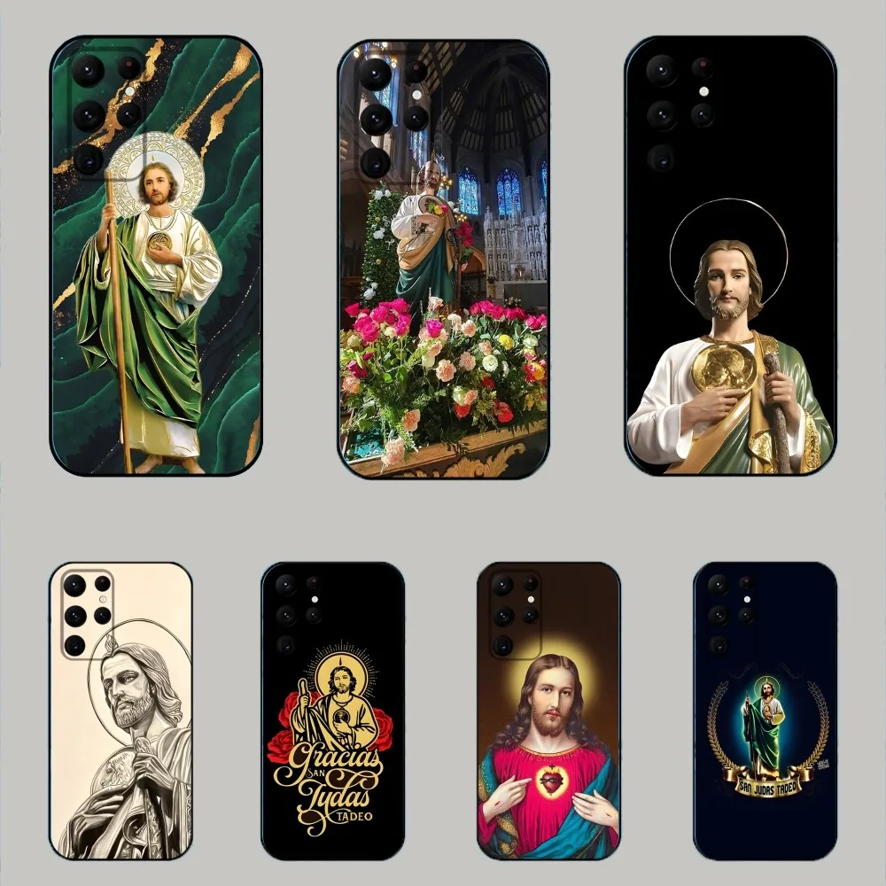 San Judas Tadeo   Phone Case For Samsung Galaxy A20,A21s,A22,A31,A32,A52,A53,A72,73,A80,A91 Soft Black Cover