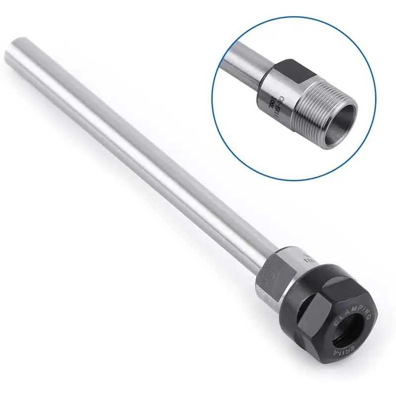 DTA6 C8 ER11A Collet Chuck Holder 8mm Cylindrical Shank with for Nut for CNC Lathe Milling Machine Collet Extension