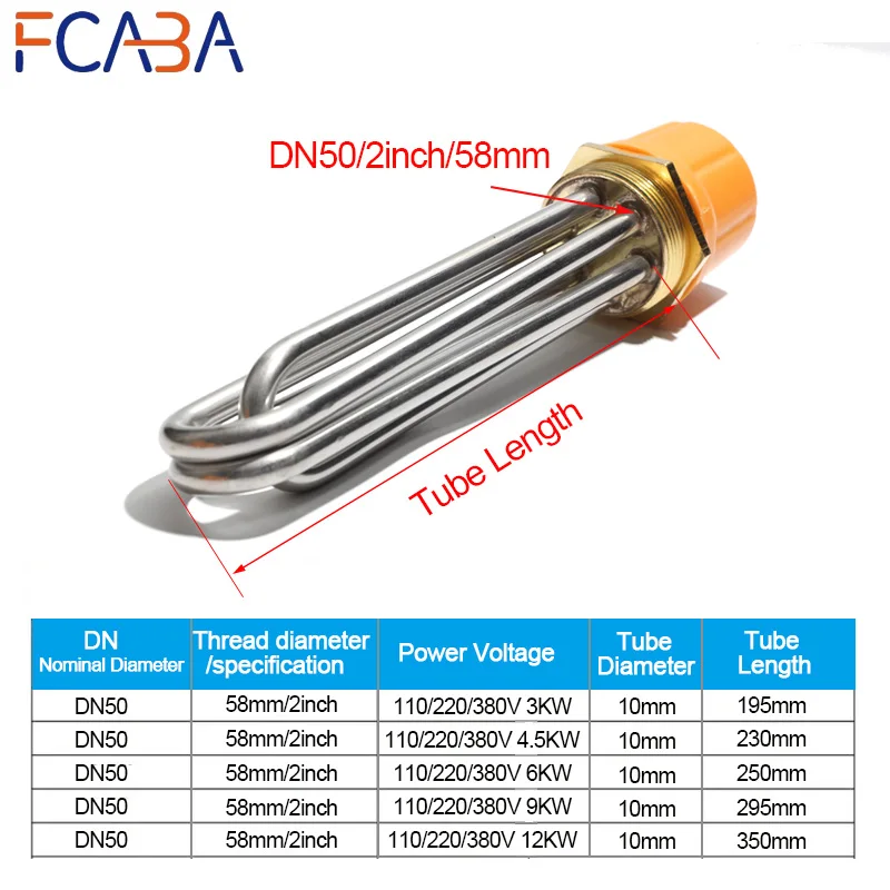 FCABA SUS304 DN50 2