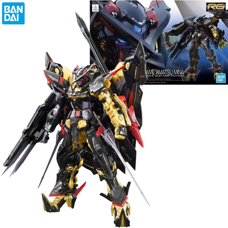 

Bandai Gundam Astray Gold Frame Amatu Hg 1/144 Model Kit Action Figure Model Gift Toy Collection for Kids Animation Peripherals