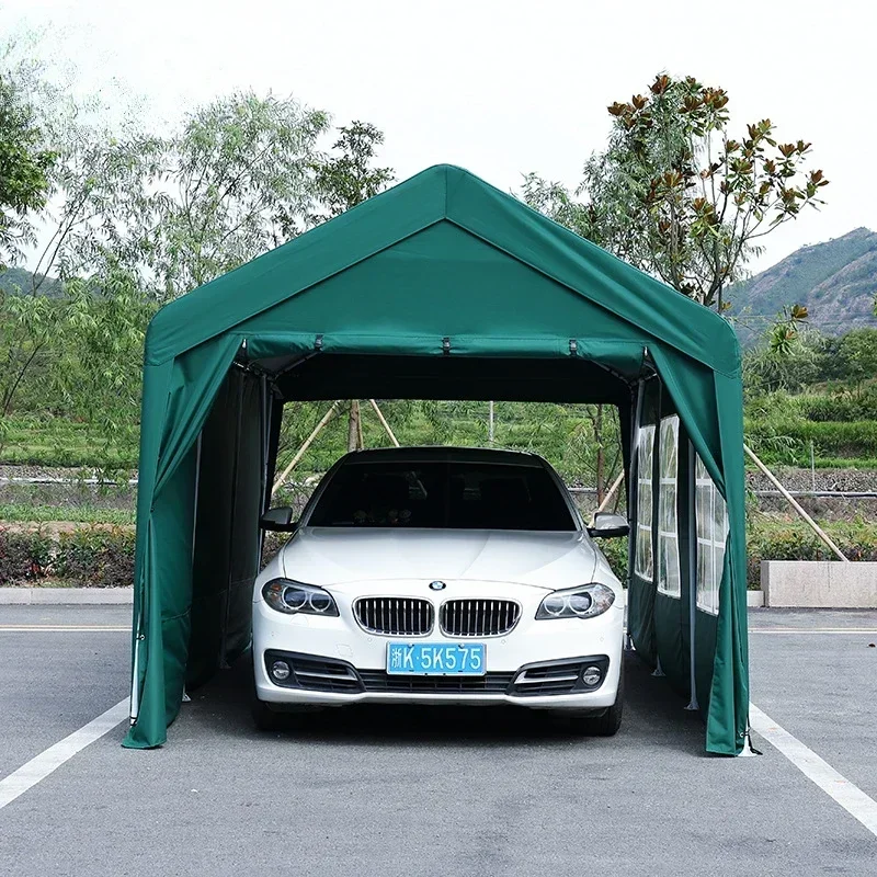 Outdoor parking shed, sunshade, rain canopy, stall, disaster relief tent, mobile garage, simple activity car shed