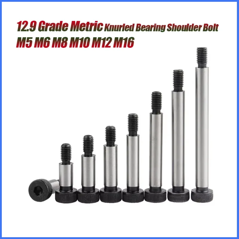

M5 M6 M8 M10 M12 M13-M20 Metric Knurled Hex Hexagon Socket Cap Head Shoulder Roller Bearing Screw Bolt Class 12.9 Carbon Steel