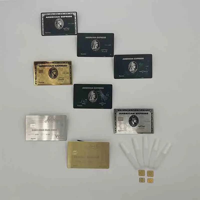 4442  NEW RFID Metal Card Contactless Card NFC Business Card Metal with Gift Box