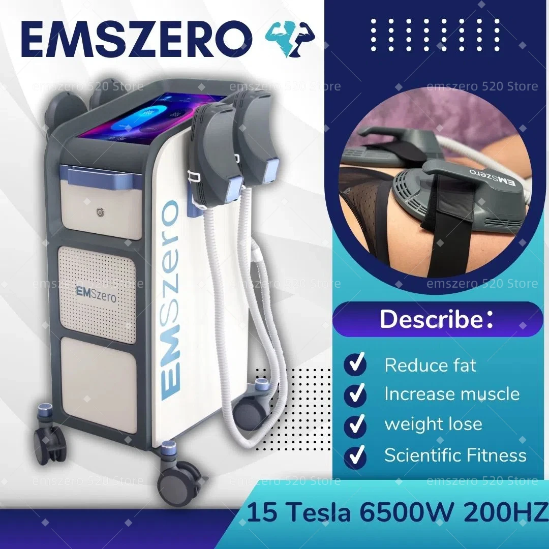 Newest EMSZERO Neo 15 Tesla Muscle Stimulator HI-EMT RF Slimming Machine with 6500W for Rapid Weight Loss for Beauty Salons