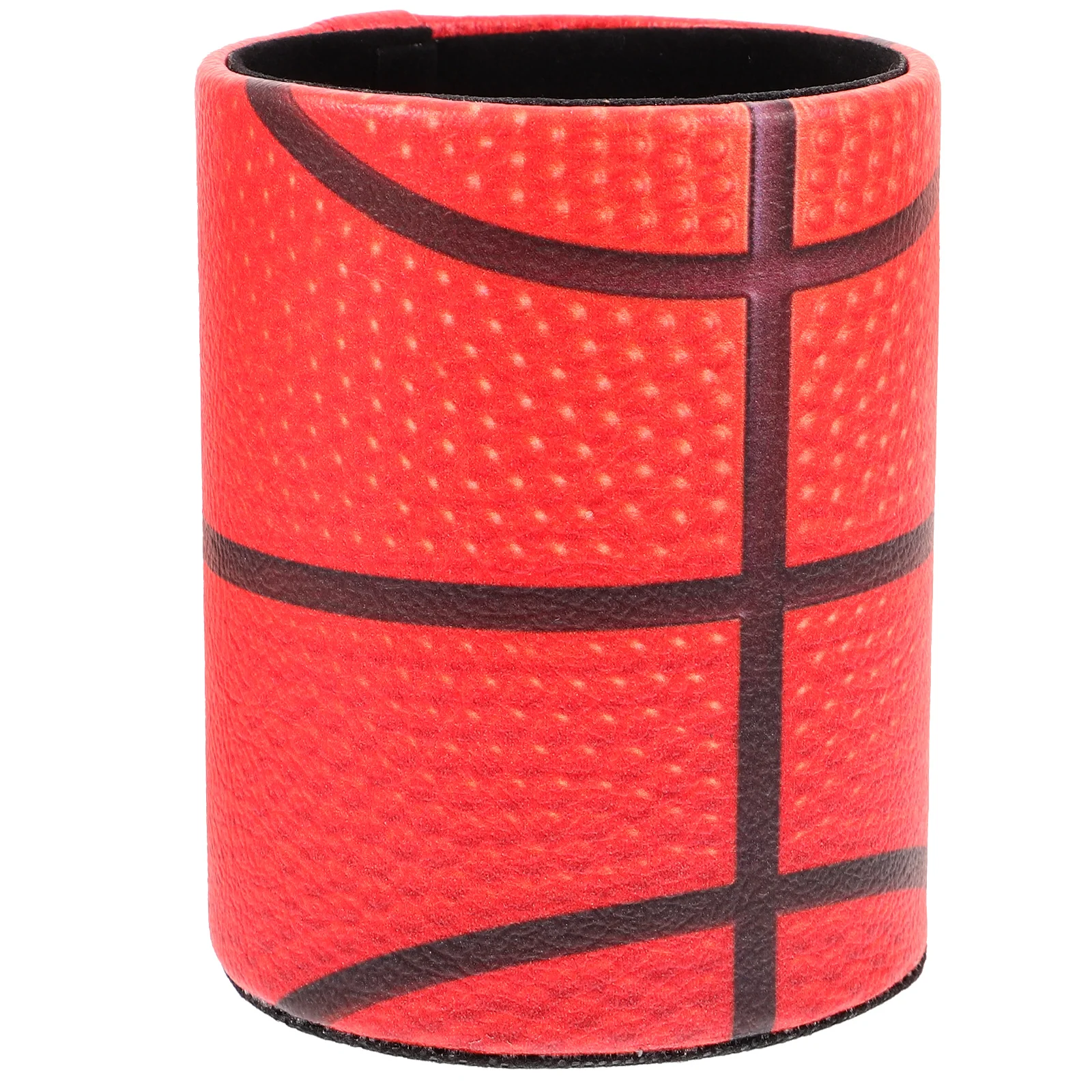 

Pen Holder Makeup Brush Pot Desk and Pencil Desktop Decorative Orange Travel