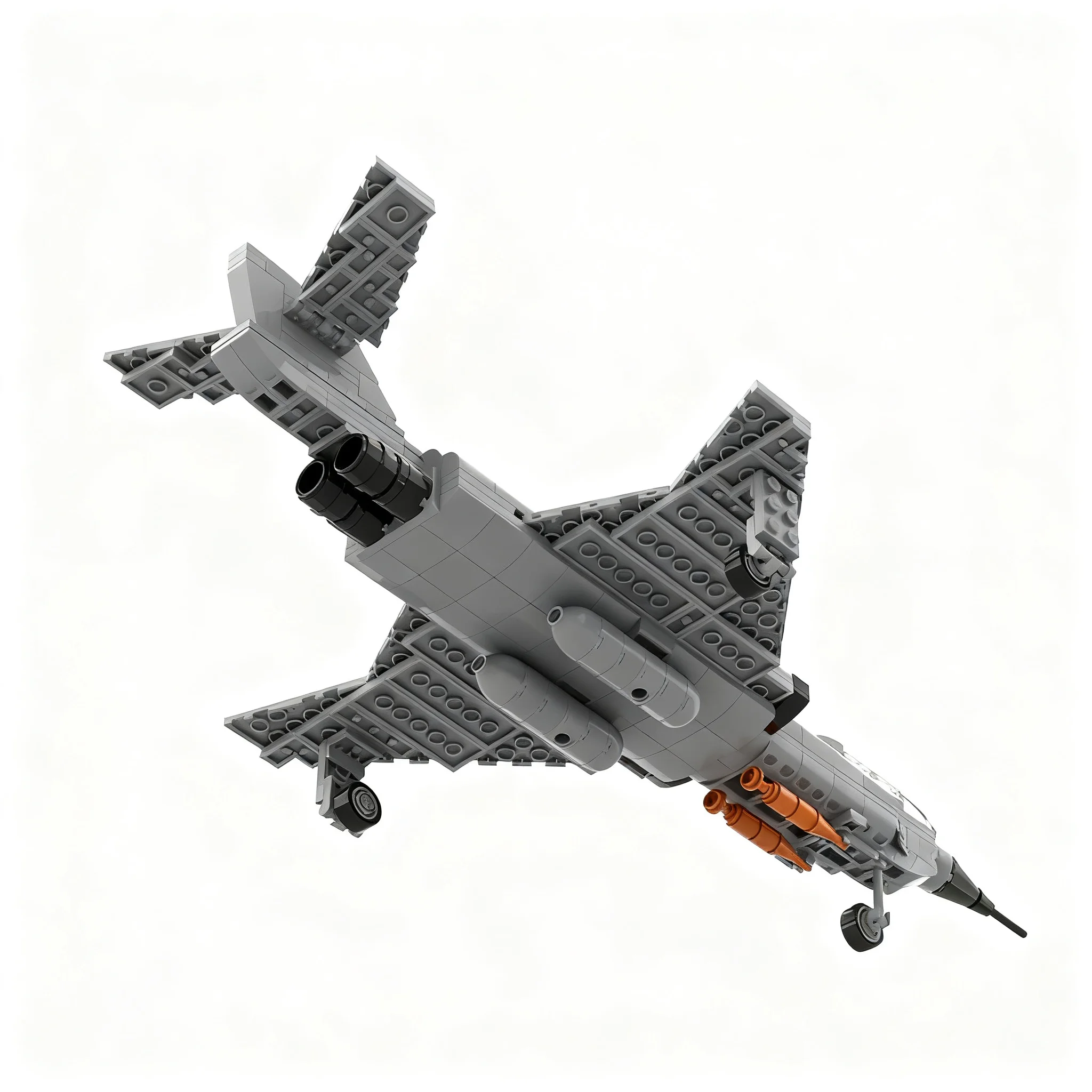 312pcs MOC Creator Creator Expert F-101 Voodoo Model Building Blocks Christmas Gift Architecture Toy Collection Art Birthday
