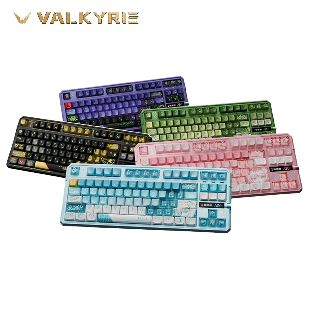 VALKYRIE VK87 V2 Wireless Mechanical Keyboard 10000mAh Long Battery Life Tri-Mode Hot Swap Gasket RGB 87 Key TKL Gaming Keyboard