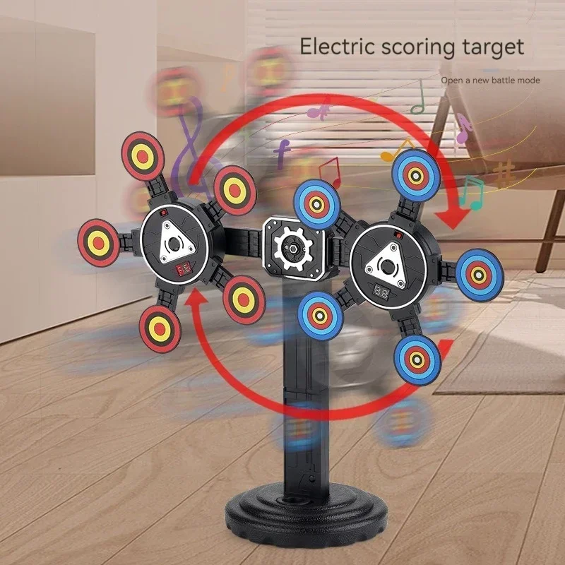 s-360°-rotating-auto-reset-shooting-target-electronic-scoring-smart-toy-gun-accessory