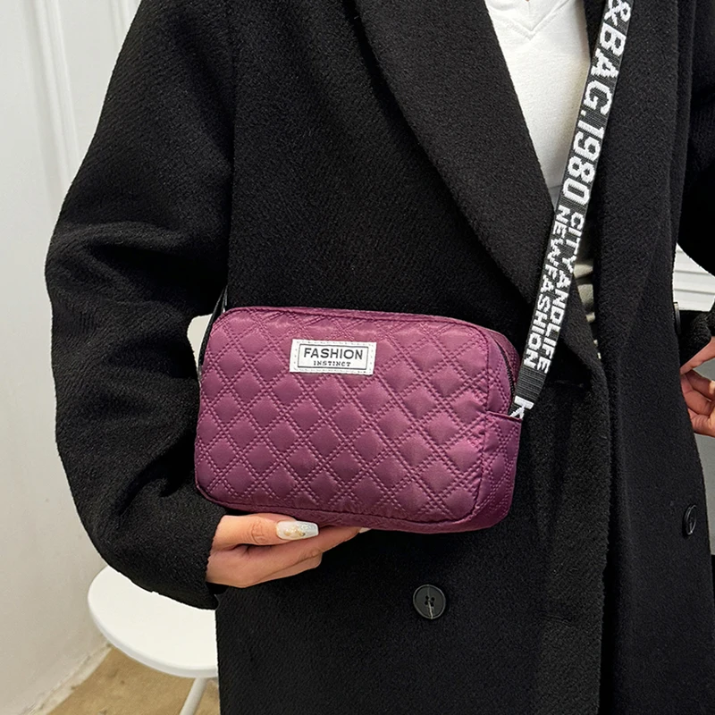 

Женская сумка - одно плечо, простой дизайн, регулируемый ремень через плечо, подходит для путешествий и фотографии - женская сумка