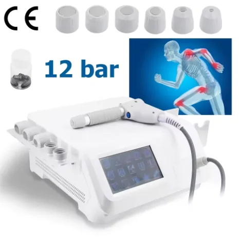 

12bar Radial New Shock Wave Therapy ED Treatment Pain-Point Soft Tissue Shoulder Massager Pneumatic Shockwave Machine