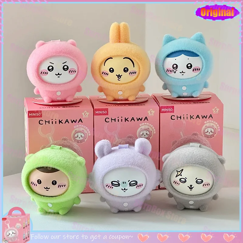 

Authentic In Stock Miniso Chiikawa Nightwear Face Changing Pendant Blind Box Vinyl Series Bag Decoration Pendant Female Gift