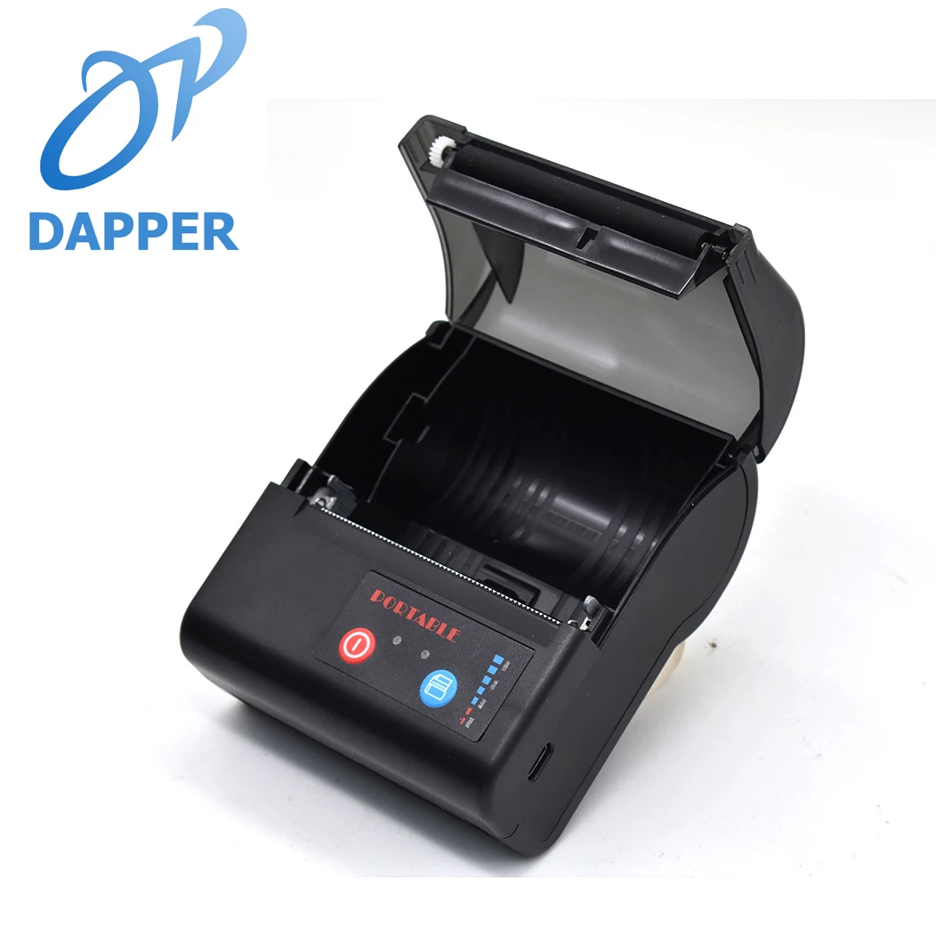 80mm Portable Mini Thermal Label Receipt Printer Optional Belt Lanyard Wireless Bluetooth Bill Printer with Rechargeable Battery