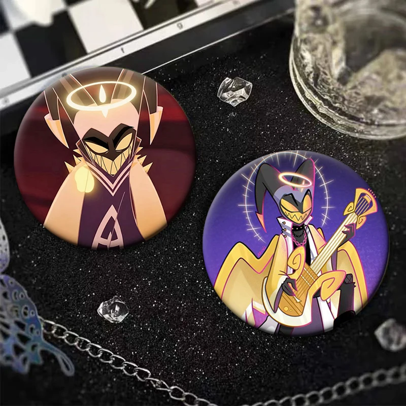 Anime Cartoon Badge Helluva Boss Same Series Adam Character Brooches Lapel Pins for Clothes Accessories Bag Decor Souvenir Gifts