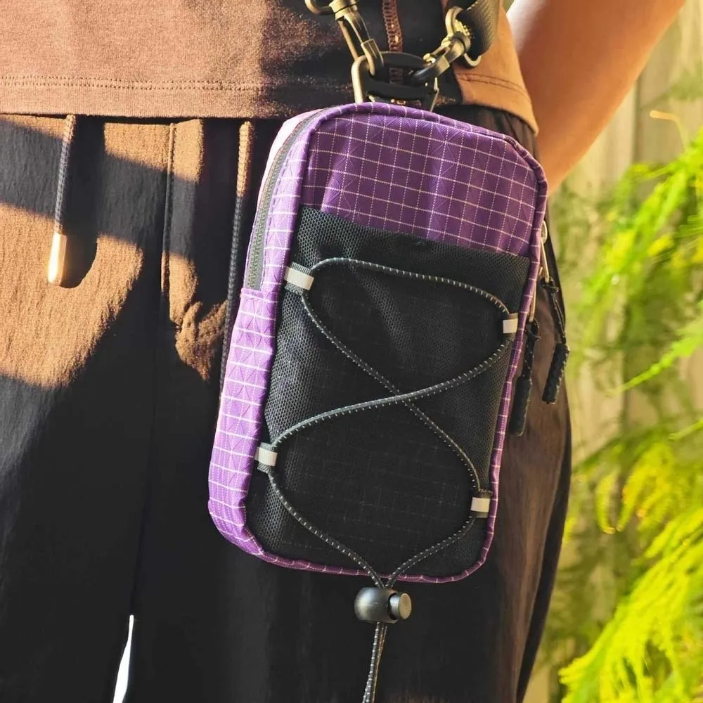 

Backpack Attachment Mountaineering Accessory Pouch Polyester Anti-lost Water Bottle Storage Bag with Shoulder Strap