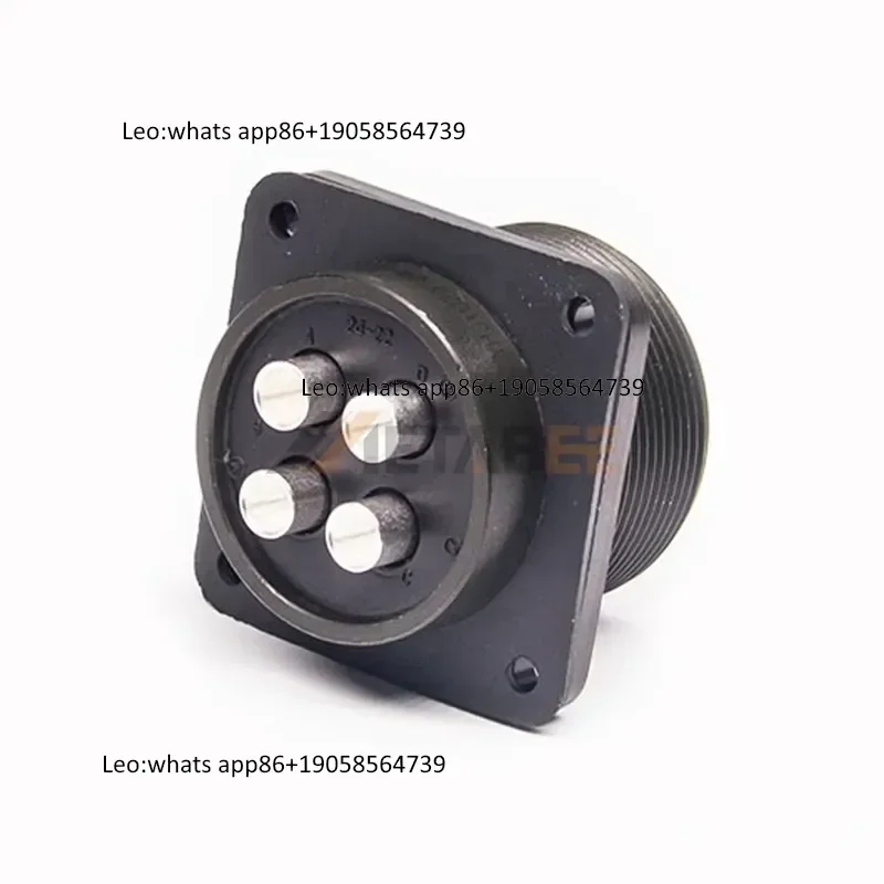 MS3102A24-22P MS3106A24-22S MIL-DTL-5015 4 Pin MS3102A MS6106A MS5015 MIL Connector 46A Size 8 Contacts Service Class D