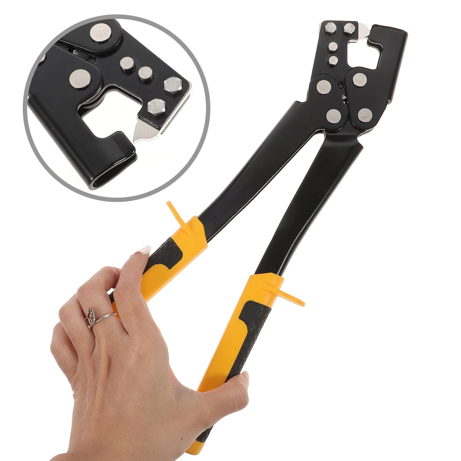 

Steel Keel Pliers Heavy Duty Punching Forceps Drywall Work Helper Hole Frame Tool Woodworking Plant Construction
